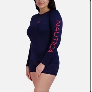 NWT Nautica Women's Long Sleeve Rashguard M